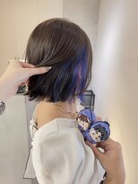 サンド 池袋(sand)&nbsp;推しカラー/インナーカラー/青紫/池袋駅/ボブ