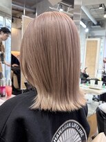 サンク 原宿 表参道(cinq)&nbsp;ヘーゼルベージュピンクベージュホワイトベージュ長めボブ韓国