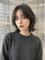 アルテフィーチェ 梅田(artefice)&nbsp;ホワイトグレージュミニウルフデジタルパーマチェリーブラウン