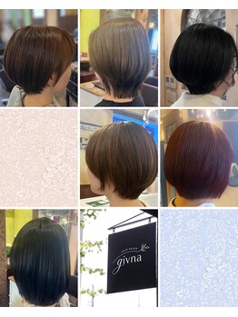 ギヴナ(givna)の写真/印象が変わるショートこそ、ミリ単位でこだわる。柔らかさと品をまとわせるショート・ボブデザイン。
