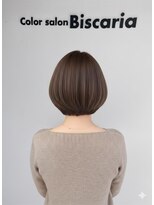 カラーサロンビスカリア 相模原エリア 淵野辺駅店(Color salon Biscaria) 艶髪ショートボブ白髪ぼかしカラー