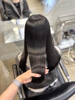リラクオーレ 三宮 元町(LIRA CUORE)&nbsp;艶髪ブラック×髪質改善縮毛矯正