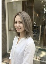 アッシュ 川崎店(Ash)&nbsp;グレージュ　ブリーチあり　ボブ