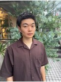 メンズナチュラルアップバングベリーショートスタイル♪