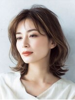 ハーツ 青山表参道店(Heart's) 白髪ぼかし脱白髪染め似合わせレイヤーカット40代50代60代