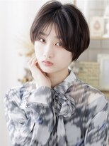 ENOAhair&spabyCOVERHAIR【ショート/白髪染め ぼかし/ヘッドスパ】【10/1開店(予定)】&nbsp;美シルエットの前下がりショート×大人の暗髪