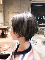 サロンドミルク 原宿(salon de MiLK)&nbsp;前下がりショート×ハイライトグレージュ