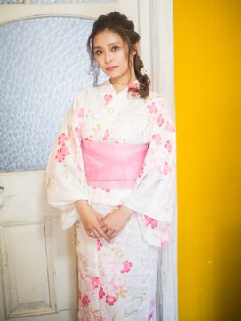 美容室ソラ 小岩店(sora) 大人可愛いあみこみ浴衣アレンジ【小岩】