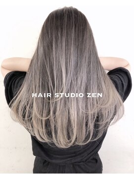 ヘアースタジオ ゼン(hair studio Zen) 外国人風ハイライトデザインMIX