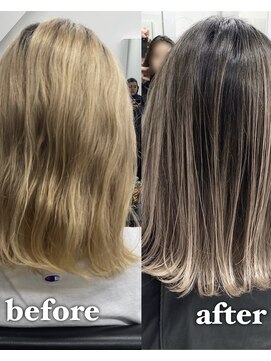 アライブ キチジョウジ(ALIVE Kichijoji) ALIVE吉祥寺 バレイヤージュグラデーション黒髪ことりベージュ