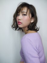 モリオ フロム ロンドン サッポロファクトリー店(morio FROM LONDON)&nbsp;【morio】大人かわいいシースルーバングパーマミディ