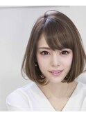 原宿 ストカール ふんわりボブ & オージュア　(縮毛矯正　早坂)
