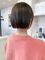 キャアリー(Caary)&nbsp;福山市美容室Caary人気 オシャレなアッシュグレー ミニボブ