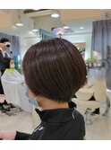 乾かすだけで決まるショートボブ