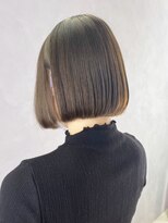 アイティーバイアルバム 八王子店(IT by ALBUM) オリーブポムボブ_外ハネボブセクションカラー_ba396961