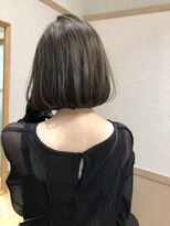 クシェル(kuschel) ミニボブｘ韓国ヘアｘグレージュカラーｘ大人可愛いｘワンカール