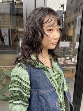 ヘアー アイス ルーチェ(HAIR ICI LUCE) ニュアンスパーマ ウルフ /山中