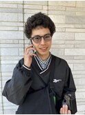 men's hard perm