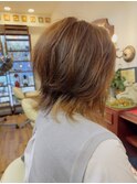 軽々外はね前下がりウルフ