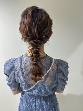 ヘアセット シャンプーアンドスパ専門店 ウルー(Uruu) 【編みおろし】天神/天神駅/ヘアセット/早朝