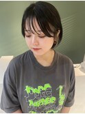 saraju ヒラノ ミニボブ インナーホワイトベージュ