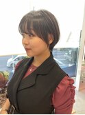 フェイスラインに沿った丸みショート＊【川越】