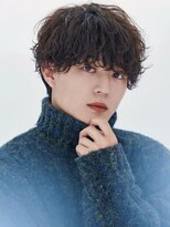 波巻きパーマメンズツイストスパイラルパーマツーブロック