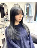 レイヤーカット ブルーブラック 表参道