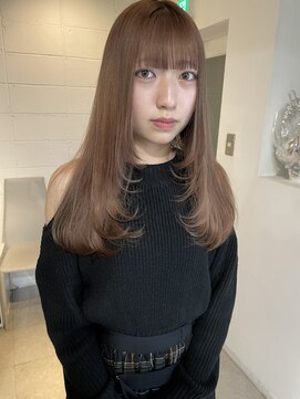 タオ 河原町(Tao) レイヤーカット×ミルクティーベージュ