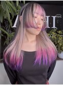 ピンクスピネル　ディープアメジスト　デザインカラー