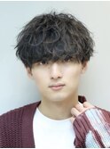 波巻きパーマ