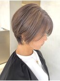 白髪ぼかしhighlight、大人女性ショート［谷合