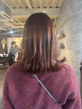 アイビーヘアー(iB HAiR) 外ハネレイヤー/オレンジブラウン