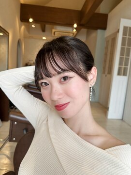 ヘア ルミナス バイ フォルテ(HAIR LUMINAS by FORTE) イメチェン/外ハネボブ/美髪/ワイドバング/ブルーブラック