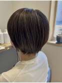 白髪ぼかしハイライト/イメチェン/似合わせカット/守谷