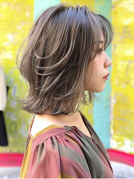 アルトリスト(Altruist Aging×HAIR&SPA) ★暗めカラーグランマッシュフェイスフレーミングデザインカラー