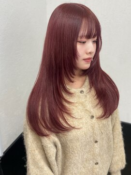 ラグナ(LAGUNA) 【ハイレイヤー/チェリーレッド/ロング/ブリーチ/10代】