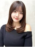 20代30代40代◎前髪パーマ韓国風巻きくすみベージュお団子ヘア