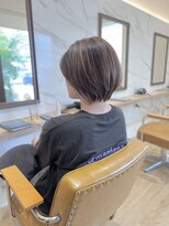 ラポールヘアー(rapport hair)&nbsp;丸みショートボブ×細めハイライト＊