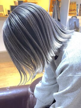 ブレイズヘアー(BLAZEhair) 【筋感MAX】コントラストバレイヤージュ×ブリーチ2回