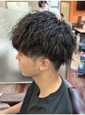 20代ツイストスパイラル◎韓国風マッシュ×束感メンズパーマ