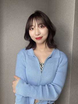 ボタン ハカタ(VOTAN hakata) 【NAO】ラベンダー/ミディアムレイヤー/くびれ巻き