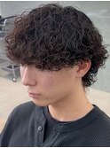 栄メンズ波巻きセンター小顔補正スパイラル