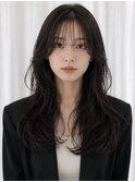 【MICHI 富田店 古作蓮】 韓国ヘア シースルーバング アッシュ