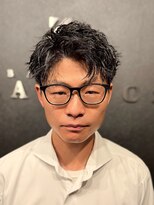 バーバークラシックス(BARBER CLASSICS)&nbsp;緩ツイストショートアップバング/ツーブロック/新潟メンズパーマ