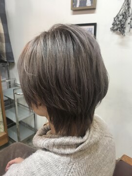 ケースプラスグリーン(CASE+GREEN) ◎プラチナシルバー×ショート