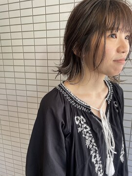 ヘアアンドスペース ベロン(hair&space velon) インナーカラーボブ