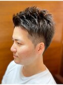 ツーブロック/アップバング/刈り上げ/無造作/ビジネスカジュアル
