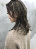 ヌー 代官山(nuu)&nbsp;・ミニウルフレイヤーハイライトグレージュミディアムレイヤー