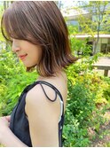 【noi Calm】HIRA 渋谷 20代30代40代 小顔ボブ外ハネアッシュ